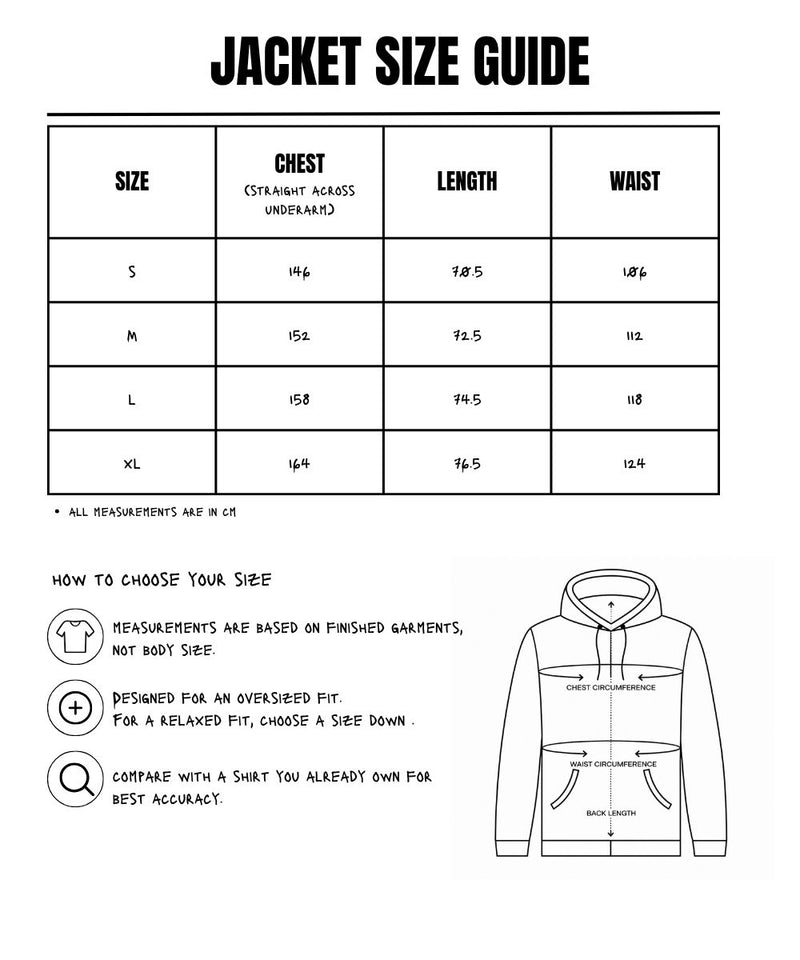 Size Measurements for The Soft Power Bomber Yellow