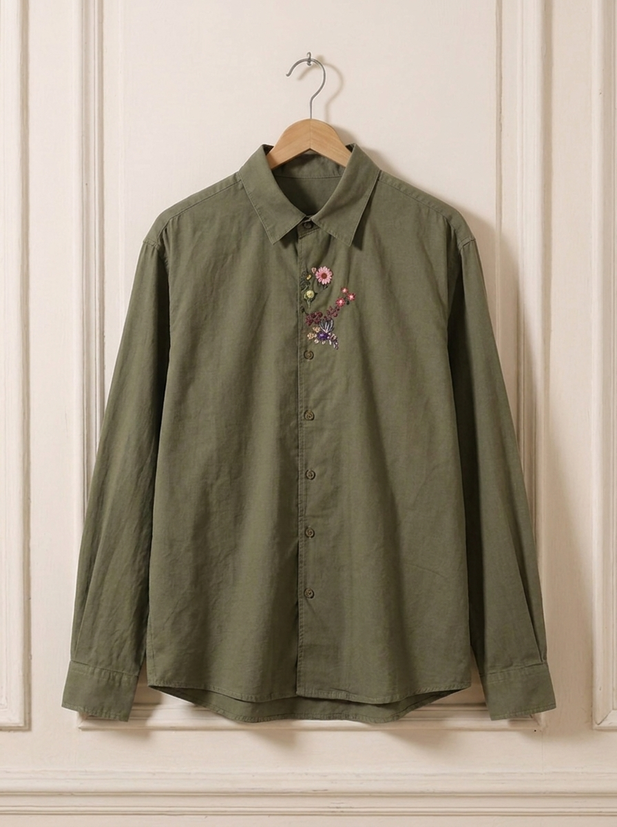 The Conversation Chest Shirt Green