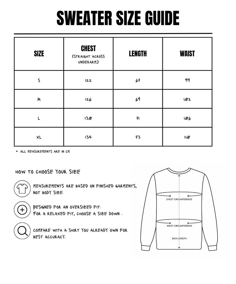 Size Measurements for Gone By Morning Cardigan