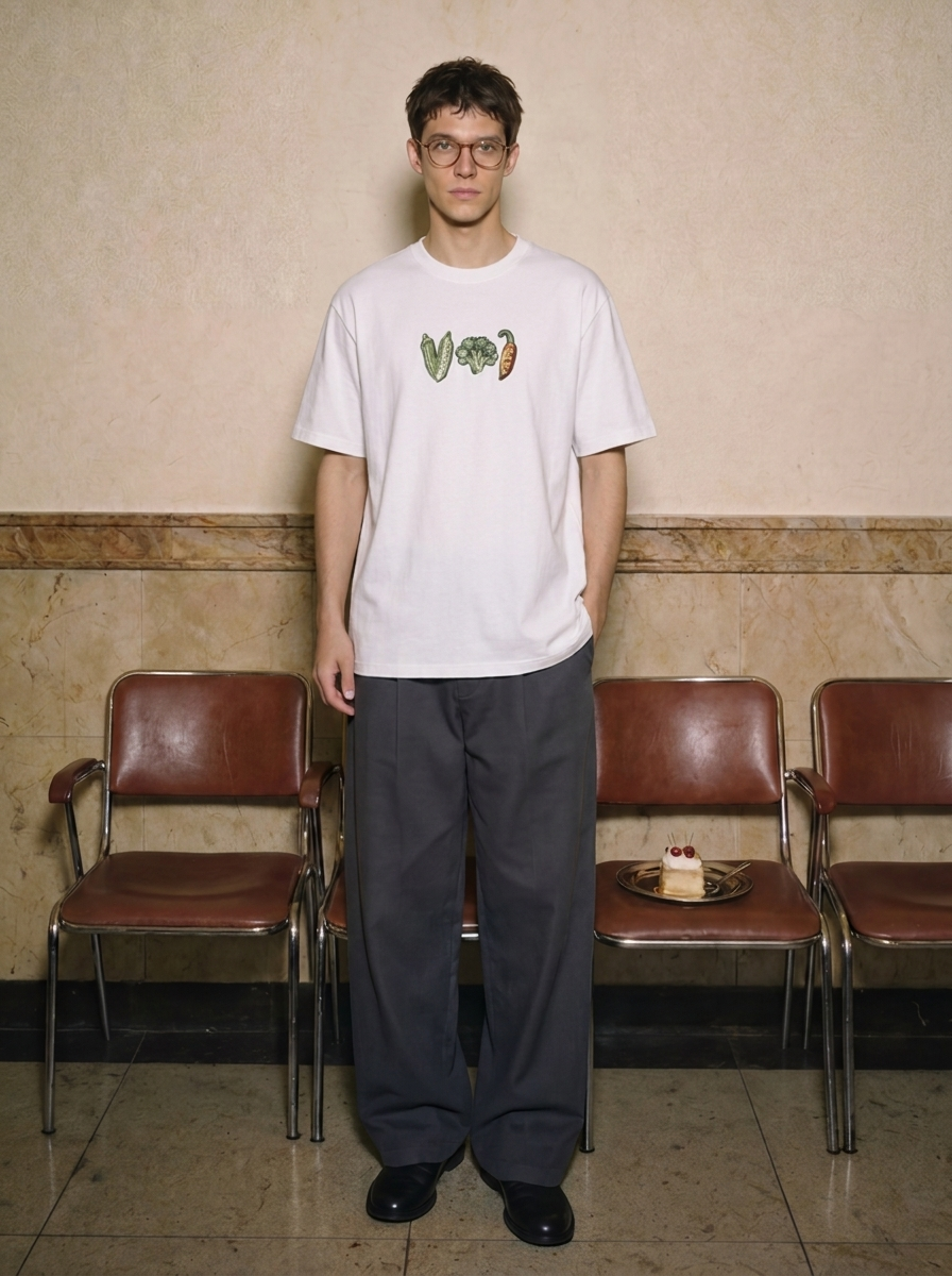 Eat Your Greens Tee White