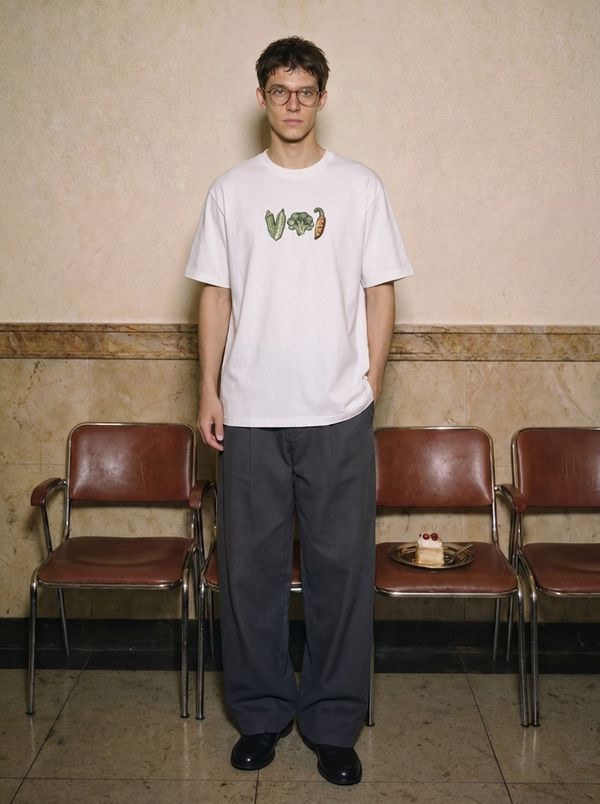 Eat Your Greens Tee White