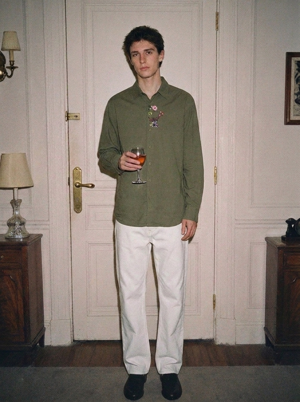 The Conversation Chest Shirt Green